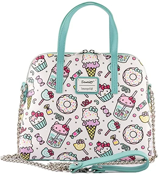 LOUNGEFLY Sanrio Hello Kitty Sweet Treats Crossbody Purse 3 LOUNGEFLY Sanrio Hello Kitty Sweet Treats Crossbody Purse