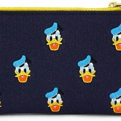 LOUNGEFLY X Disney Donald Duck All-Over Print Embroidered Canvas Zip Wallet 7 LOUNGEFLY X Disney Donald Duck All-Over Print Embroidered Canvas Zip Wallet