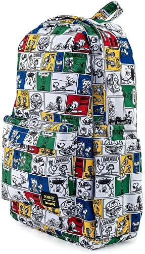 ShopHippo LOUNGEFLY Peanuts Comic Strip AOP Nylon Women's Double Strap Shoulder Bag 4 ShopHippo LOUNGEFLY Peanuts Comic Strip AOP Nylon Women's Double Strap Shoulder Bag