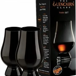New Black Glencairn Whisky Glass, Set Of Two In Twin Gift Carton