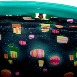 LOUNGEFLY Tangled Rapunzel Castle Glow In The Dark Crossbody Bag