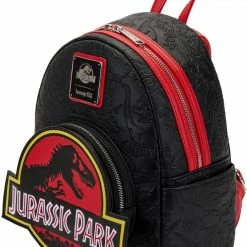 LOUNGEFLY Jurassic Park Logo Womens Double Strap Shoulder Bag Purse New