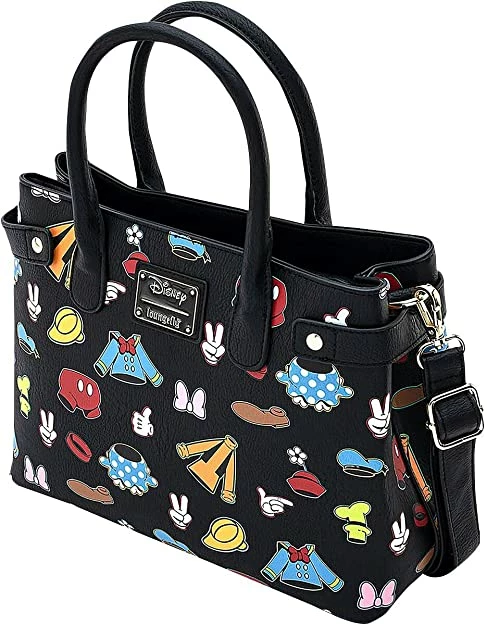 LOUNGEFLY X Disney Sensational 6 Outfits AOP Crossbody Bag New 7 LOUNGEFLY X Disney Sensational 6 Outfits AOP Crossbody Bag New