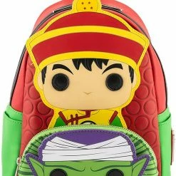 New LOUNGEFLY POP Dragon Ball Z Gohan Piccolo Womens Double Strap Shoulder Bag Purse
