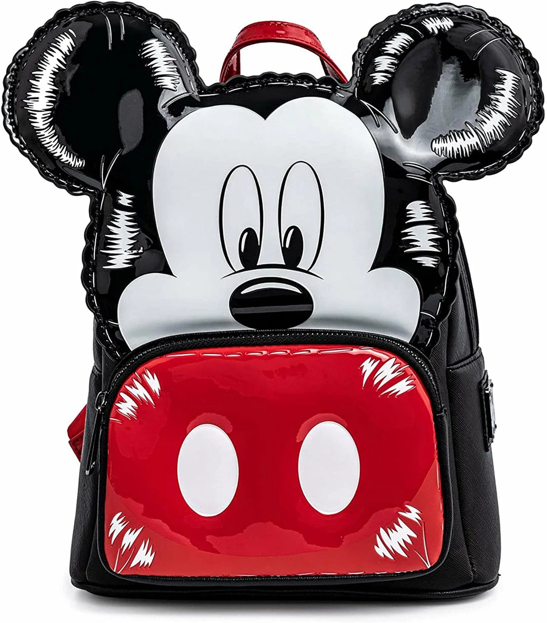 LOUNGEFLY Disney Mickey Mouse Balloon Womens Double Strap Shoulder Bag Purse 3 LOUNGEFLY Disney Mickey Mouse Balloon Womens Double Strap Shoulder Bag Purse