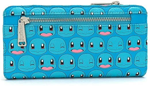 LOUNGEFLY X Pokemon Squirtle Faces Faux-Leather Flap Wallet New 4 LOUNGEFLY X Pokemon Squirtle Faces Faux-Leather Flap Wallet New