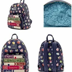 ShopHippo LOUNGEFLY Disney Princess Books All Over Print Womens Double Strap Shoulder Bag Purse New 11 ShopHippo LOUNGEFLY Disney Princess Books All Over Print Womens Double Strap Shoulder Bag Purse New