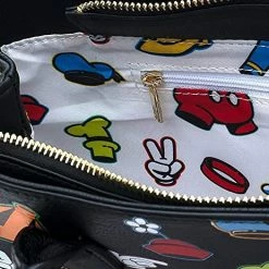 LOUNGEFLY X Disney Sensational 6 Outfits AOP Crossbody Bag New 9 LOUNGEFLY X Disney Sensational 6 Outfits AOP Crossbody Bag New