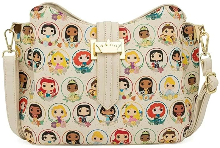 New LOUNGEFLY Pop! - Disney Princess Circles - Crossbody Bag Purse Handbag 4 New LOUNGEFLY Pop! - Disney Princess Circles - Crossbody Bag Purse Handbag