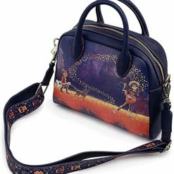 LOUNGEFLY Pixar Coco Marigold Bridge Guitar Strap Crossbody New 10 LOUNGEFLY Pixar Coco Marigold Bridge Guitar Strap Crossbody New