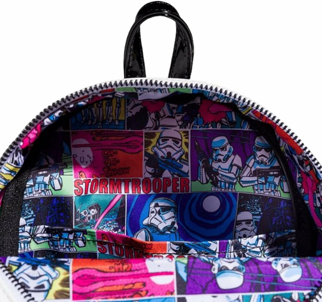 LOUNGEFLY Star Wars Stormtrooper Lenticular Mini Backpack Star Wars One Size 7 LOUNGEFLY Star Wars Stormtrooper Lenticular Mini Backpack Star Wars One Size