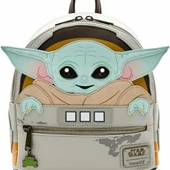 ShopHippo Loungefly Star Wars Baby Yoda The Mandalorian Double Strap Shoulder Bag Purse New