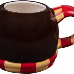 ShopHippo Harry Potter Figural Coffee Mug, 24 Oz - Cute Chibi Design With Gryffindor Scarf Handle - Ceramic New