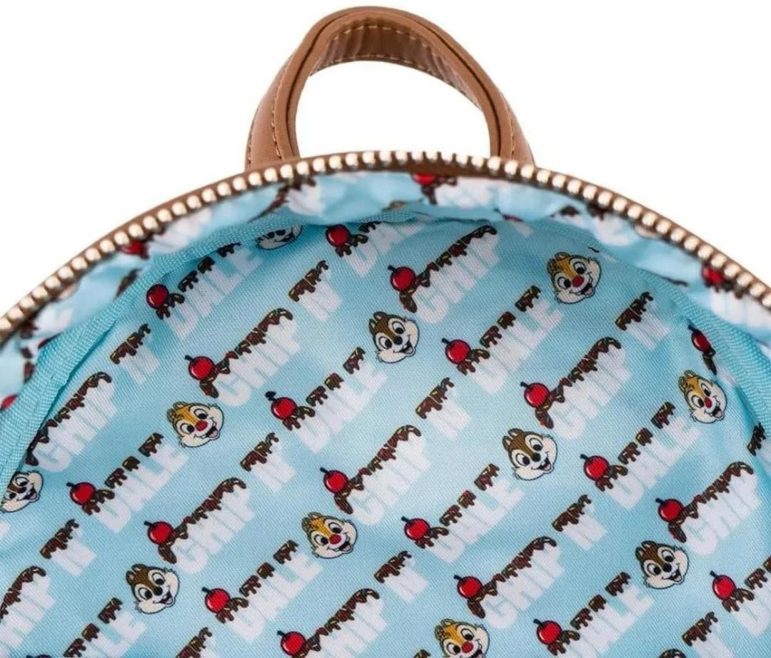LOUNGEFLY Disney Chip And Dale Snackies All Over Print Womens Double Strap Shoulder Bag Purse 5 LOUNGEFLY Disney Chip And Dale Snackies All Over Print Womens Double Strap Shoulder Bag Purse