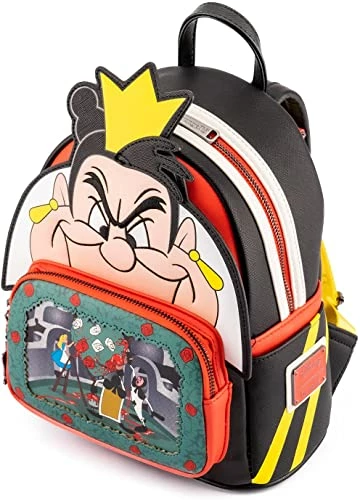 New LOUNGEFLY Disney Villains Queen Of Hearts Mini Backpack 8 New LOUNGEFLY Disney Villains Queen Of Hearts Mini Backpack