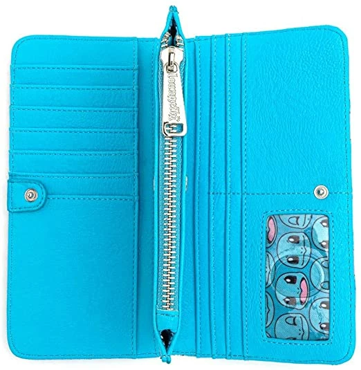 LOUNGEFLY X Pokemon Squirtle Faces Faux-Leather Flap Wallet New 5 LOUNGEFLY X Pokemon Squirtle Faces Faux-Leather Flap Wallet New