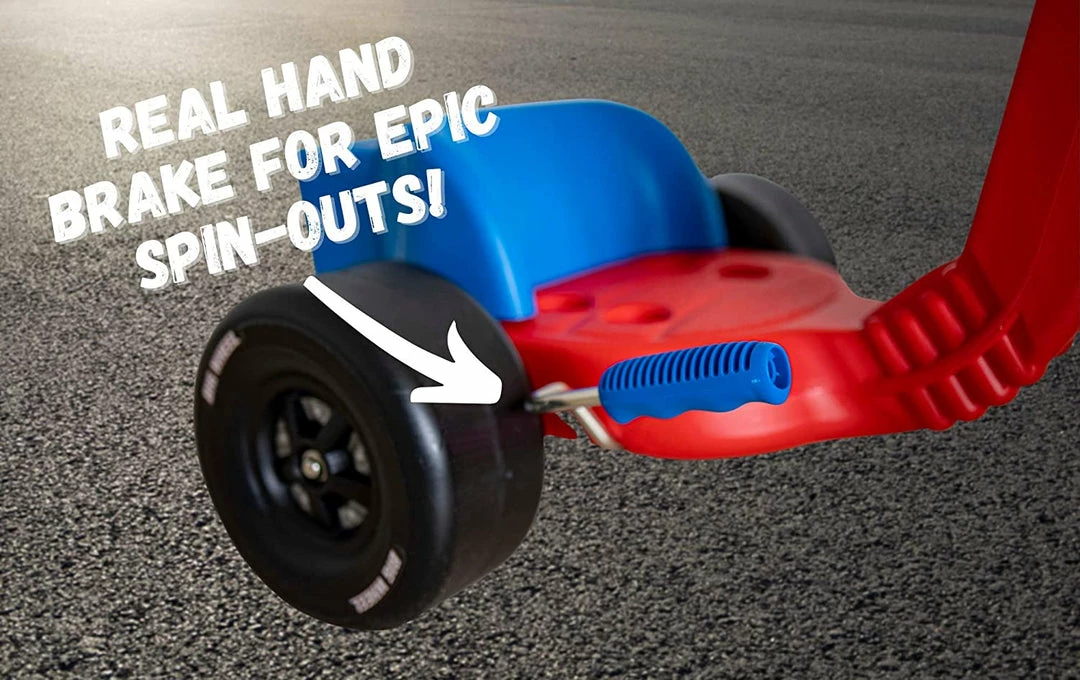 ShopHippo The Original Big Wheel 16 Inch Tricycle - Big Wheel For Kids 3-8 Boys Girls Outdoor Kids Toys Drift Trike With Spin Out Hand Brake - Rally Racer 6 ShopHippo The Original Big Wheel 16 Inch Tricycle - Big Wheel For Kids 3-8 Boys Girls Outdoor Kids Toys Drift Trike With Spin Out Hand Brake - Rally Racer