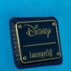 New LOUNGEFLY Lilo And Stitch Pineapple Stitch Chenille Snap Wallet, Blue, Standard