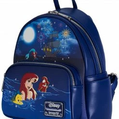 LOUNGEFLY Disney The Little Mermaid Ariel Women's Double Strap Shoulder Bag Purse New