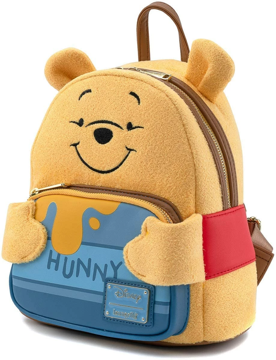 LOUNGEFLY Disney Winnie The Pooh Hunny Tummy Womens Double Strap Shoulder Bag Purse 6 LOUNGEFLY Disney Winnie The Pooh Hunny Tummy Womens Double Strap Shoulder Bag Purse