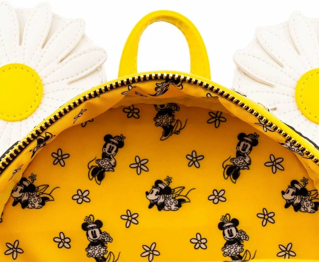 LOUNGEFLY Disney Minnie Mouse Daisies Womens Double Strap Shoulder Bag Purse 5 LOUNGEFLY Disney Minnie Mouse Daisies Womens Double Strap Shoulder Bag Purse