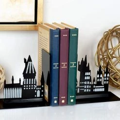 ShopHippo Harry Potter Hogwarts Castle Metal Bookends | Die Cut Metal Bookends With Hogwarts Castle Silhouette Glow In The Dark Design | Ideal For Harry Potter Book Collections New 9 ShopHippo Harry Potter Hogwarts Castle Metal Bookends | Die Cut Metal Bookends With Hogwarts Castle Silhouette Glow In The Dark Design | Ideal For Harry Potter Book Collections New
