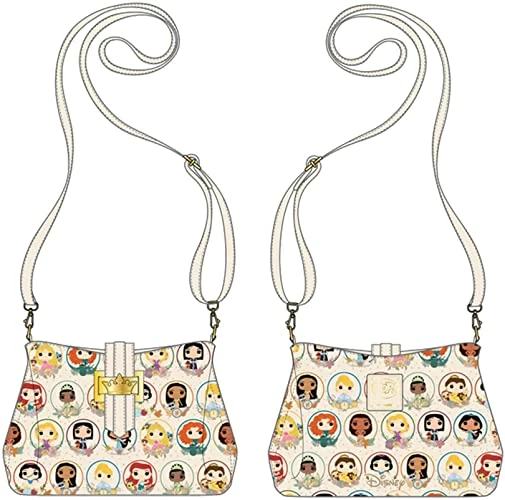 New LOUNGEFLY Pop! - Disney Princess Circles - Crossbody Bag Purse Handbag 9 New LOUNGEFLY Pop! - Disney Princess Circles - Crossbody Bag Purse Handbag