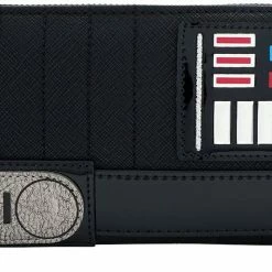 New LOUNGEFLY Star Wars Darth Vader Zip Around Wallet