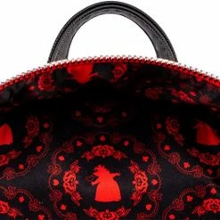 New LOUNGEFLY Disney Villains Queen Of Hearts Mini Backpack 10 New LOUNGEFLY Disney Villains Queen Of Hearts Mini Backpack
