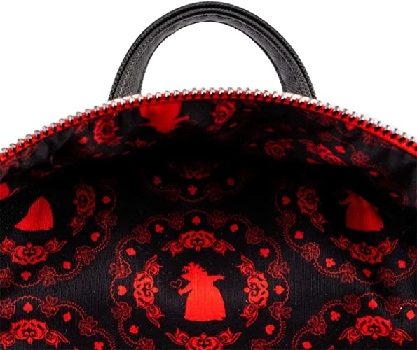New LOUNGEFLY Disney Villains Queen Of Hearts Mini Backpack 5 New LOUNGEFLY Disney Villains Queen Of Hearts Mini Backpack