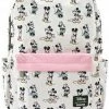 LOUNGEFLY Pastel Minnie Mickey Nylon Backpack Standard 2 LOUNGEFLY Pastel Minnie Mickey Nylon Backpack Standard