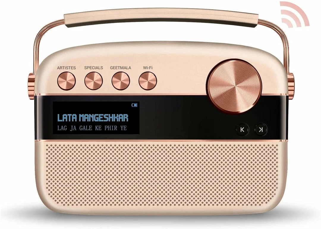 ShopHippo Saregama Carvaan 2.0 Portable Digital Music Player - Sound By Harman/Kardon (with 20,000 Songs) (with WiFi, Rose Gold Color) New 3 ShopHippo Saregama Carvaan 2.0 Portable Digital Music Player - Sound By Harman/Kardon (with 20,000 Songs) (with WiFi, Rose Gold Color) New