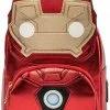 LOUNGEFLY Marvel Iron Man Light Up Mini Backpack Metallic Leather New 2 LOUNGEFLY Marvel Iron Man Light Up Mini Backpack Metallic Leather New