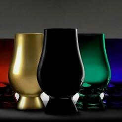 ShopHippo Coloured Glencairn Whisky Glass, Full Set Of 5 Colours In Gift Carton New