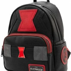 LOUNGEFLY Marvel Black Widow Mini Backpack Standard 11 LOUNGEFLY Marvel Black Widow Mini Backpack Standard