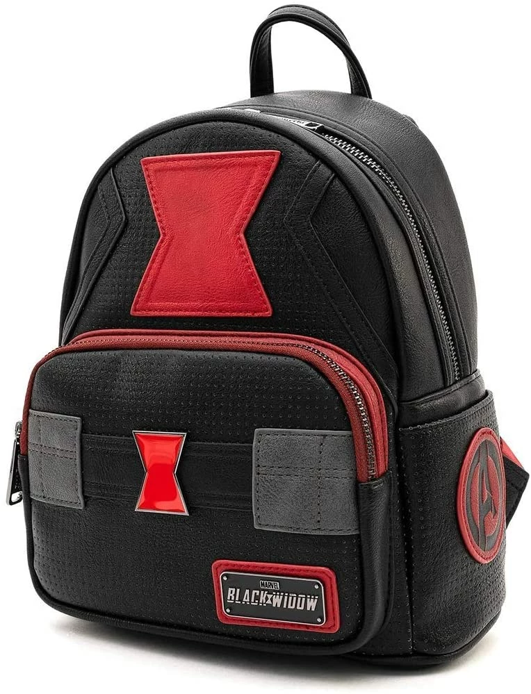 LOUNGEFLY Marvel Black Widow Mini Backpack Standard 6 LOUNGEFLY Marvel Black Widow Mini Backpack Standard