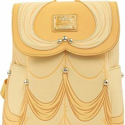 New LOUNGEFLY Disney Beauty And The Beast Belle Cosplay Womens Double Strap Shoulder Bag Purse