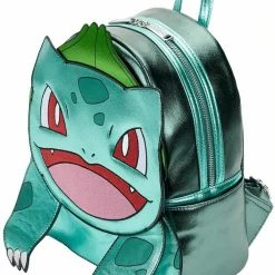 LOUNGEFLY Pokemon Metallic Bulbasaur Womens Double Strap Shoulder Bag Purse 11 LOUNGEFLY Pokemon Metallic Bulbasaur Womens Double Strap Shoulder Bag Purse