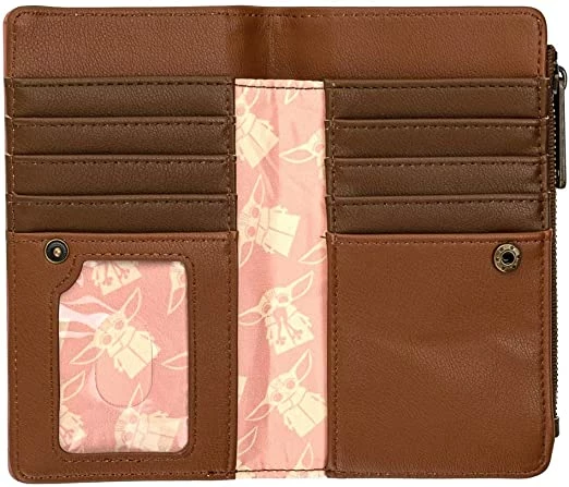 New LOUNGEFLY Star Wars The Mandalorian Baby Yoda Wait For Me Faux Leather Wallet 5 New LOUNGEFLY Star Wars The Mandalorian Baby Yoda Wait For Me Faux Leather Wallet