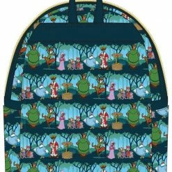 LOUNGEFLY Disney Robin Hood Sherwood All Over Print Womens Double Strap Shoulder Bag Purse