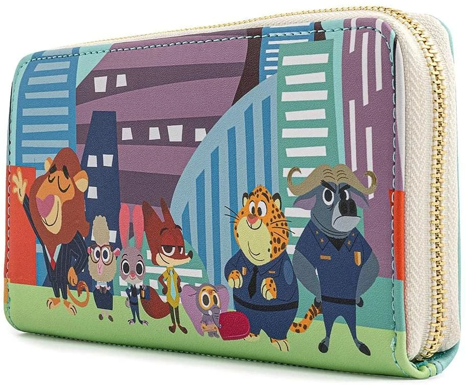 ShopHippo LOUNGEFLY Disney Zootopia Chibi Group Zip Around Wallet New 4 ShopHippo LOUNGEFLY Disney Zootopia Chibi Group Zip Around Wallet New