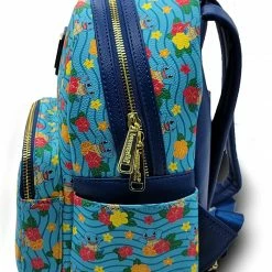 LOUNGEFLY X Pokemon Squirtle Flower All Over Print Mini Backpack New 9 LOUNGEFLY X Pokemon Squirtle Flower All Over Print Mini Backpack New