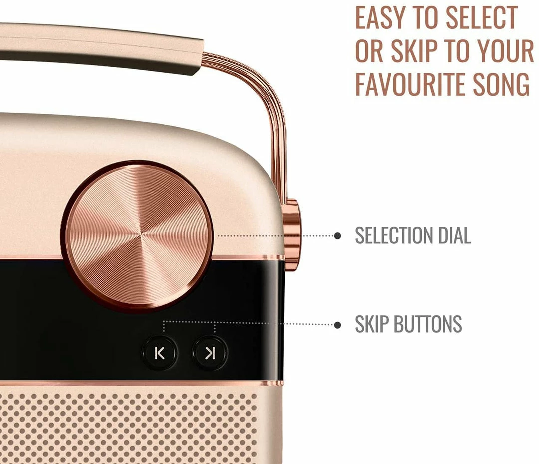 ShopHippo Saregama Carvaan 2.0 Portable Digital Music Player - Sound By Harman/Kardon (with 20,000 Songs) (with WiFi, Rose Gold Color) New 9 ShopHippo Saregama Carvaan 2.0 Portable Digital Music Player - Sound By Harman/Kardon (with 20,000 Songs) (with WiFi, Rose Gold Color) New