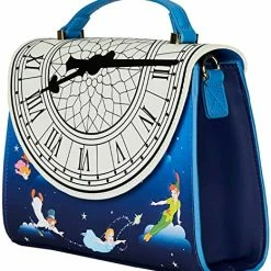 LOUNGEFLY DISNEY PETER PAN GLOW CLOCK CROSS BODY BAG 12 LOUNGEFLY DISNEY PETER PAN GLOW CLOCK CROSS BODY BAG