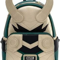 LOUNGEFLY Marvel Loki Classic Cosplay Womens Double Strap Shoulder Bag Purse