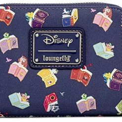 LOUNGEFLY Disney Princess Books Zip Around Wallet