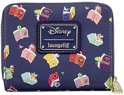 LOUNGEFLY Disney Princess Books Zip Around Wallet 4 LOUNGEFLY Disney Princess Books Zip Around Wallet