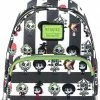 New LOUNGEFLY Beetlejuice Chibi All Over Print Womens Double Strap Shoulder Bag Purse 2 New LOUNGEFLY Beetlejuice Chibi All Over Print Womens Double Strap Shoulder Bag Purse