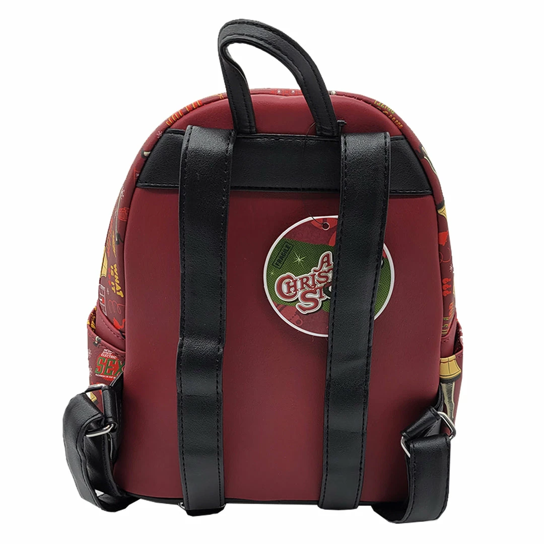 LOUNGEFLY X A Christmas Story Lampshade AOP Mini Backpack 5 LOUNGEFLY X A Christmas Story Lampshade AOP Mini Backpack