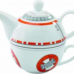 ShopHippo Star Wars BB-8 Ceramic Teapot And Cup Set 12 Ounce Pot, 6 Ounce Mug New